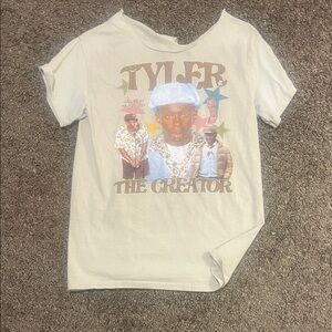 Kids White Graphic T-Shirt